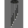 LAMPRA 6 COLGANTES CILINDRO NEGRO