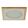 DOWNLIGHT ALUMINIO BLANCO Y MADERA NATURAL 30W