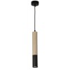 COLGANTE CILINDRO NEGRO MADERA 37CM