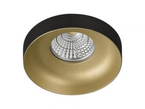 EMPOTRADO ALUMINIO GU-10 NEGRO-ORO