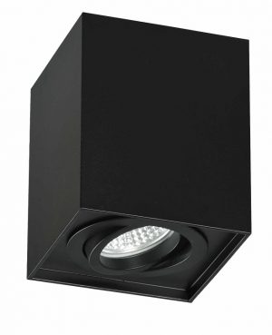 CUBO SUPERFICIE GU-10 NEGRO