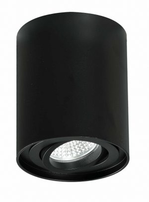 CILINDRO SUPERFICIE GU-10 NEGRO