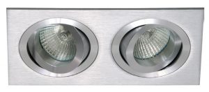 EMPOTRADO GU-10 ALUMINIO DOBLE