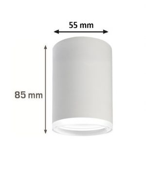 CILINDRO SUPERFICIE GU-10 BLANCO DIFUSOR