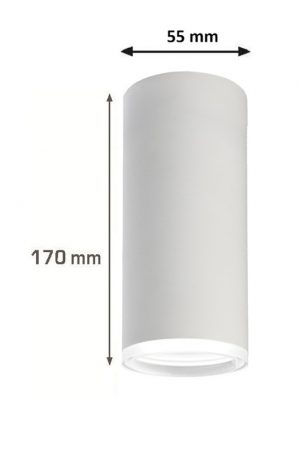 CILINDRO SUPERFICIE GU-10 BLANCO DIFUSOR