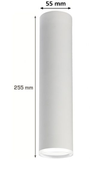 CILINDRO SUPERFICIE GU-10 BLANCO DIFUSOR