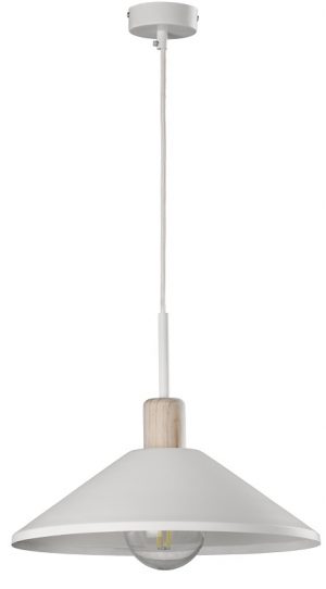 COLGANTE PLANCHA E-27 HIERRO-MADERA