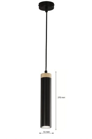 COLGANTE CILINDRO GU-10 MADERA