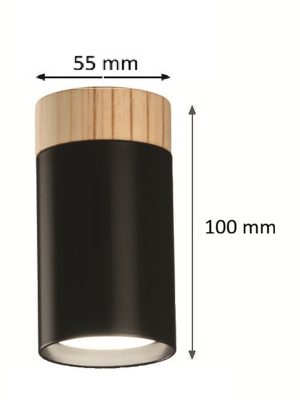 CILINDRO SUPERFICIE GU-10 MADERA