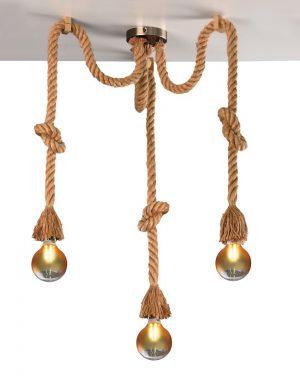 PENDEL SOGA DESPLAZADO 3 LUCES E-27