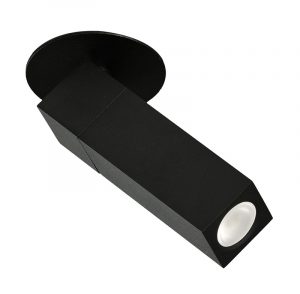 FOCO EMPOTRABLE LED G-9 CUADRADO NEGRO-
