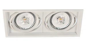 EMPOTRADO KARDAN QR-111 DOBLE BLANCO-
